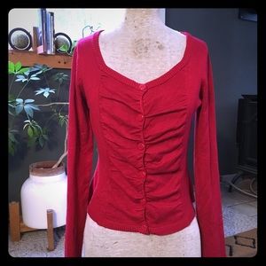 Maurices Red cardigan